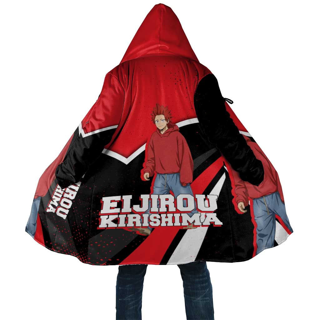 Eijirou Kirishima My Hero Academia Cloak Bold Comic-Inspired Anime Style