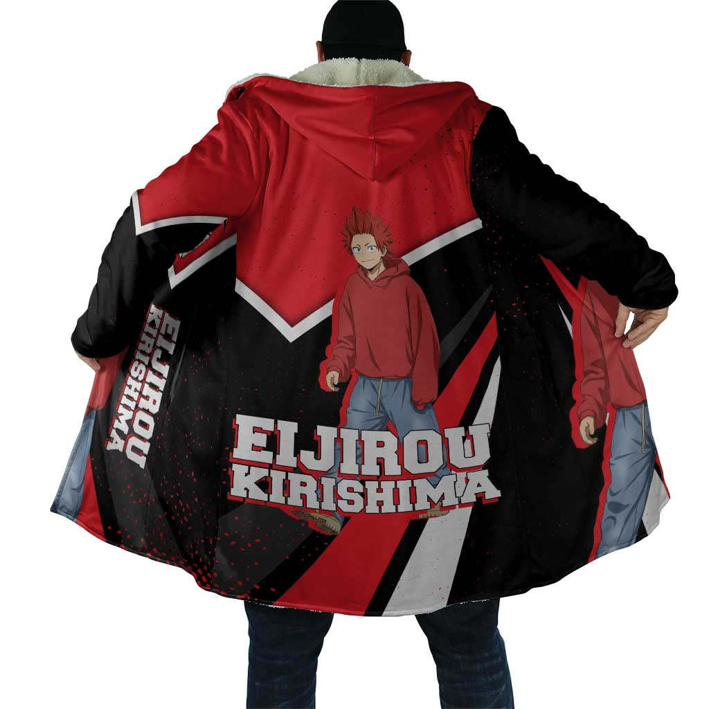 Eijirou Kirishima My Hero Academia Cloak Bold Comic-Inspired Anime Style