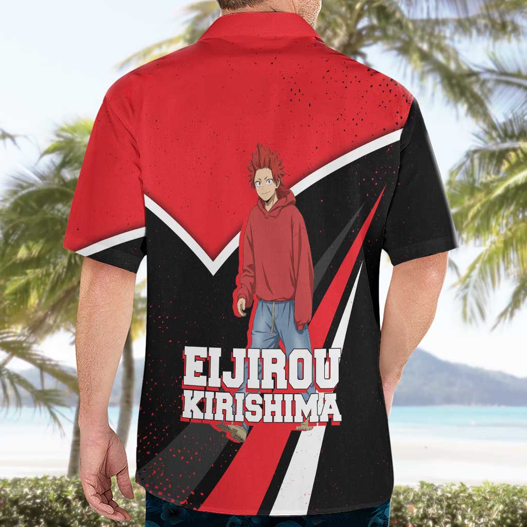 Eijirou Kirishima My Hero Academia Hawaiian Shirt Bold Comic-Inspired Anime Style