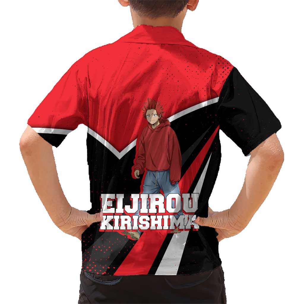 Eijirou Kirishima My Hero Academia Hawaiian Shirt Bold Comic-Inspired Anime Style