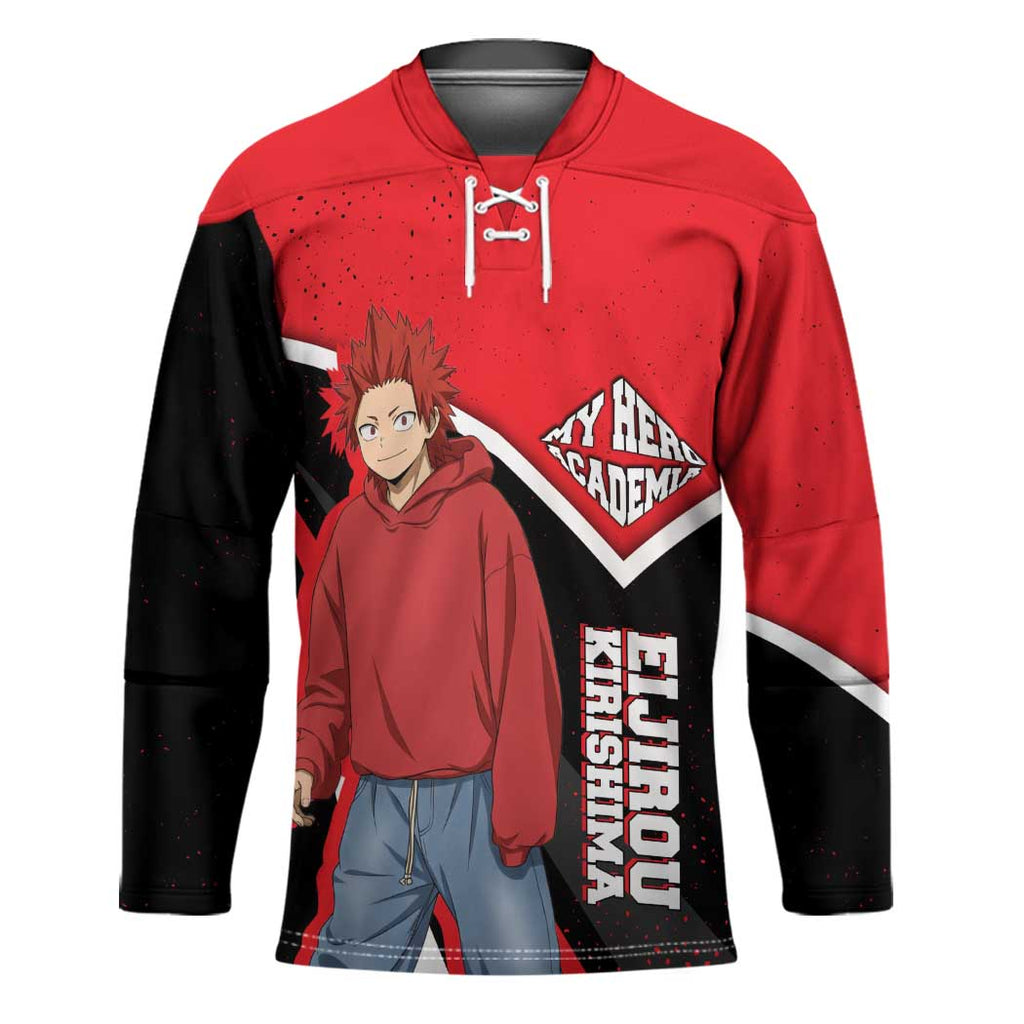 Eijirou Kirishima My Hero Academia Hockey Jersey Bold Comic-Inspired Anime Style