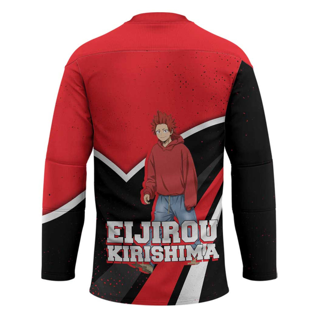 Eijirou Kirishima My Hero Academia Hockey Jersey Bold Comic-Inspired Anime Style