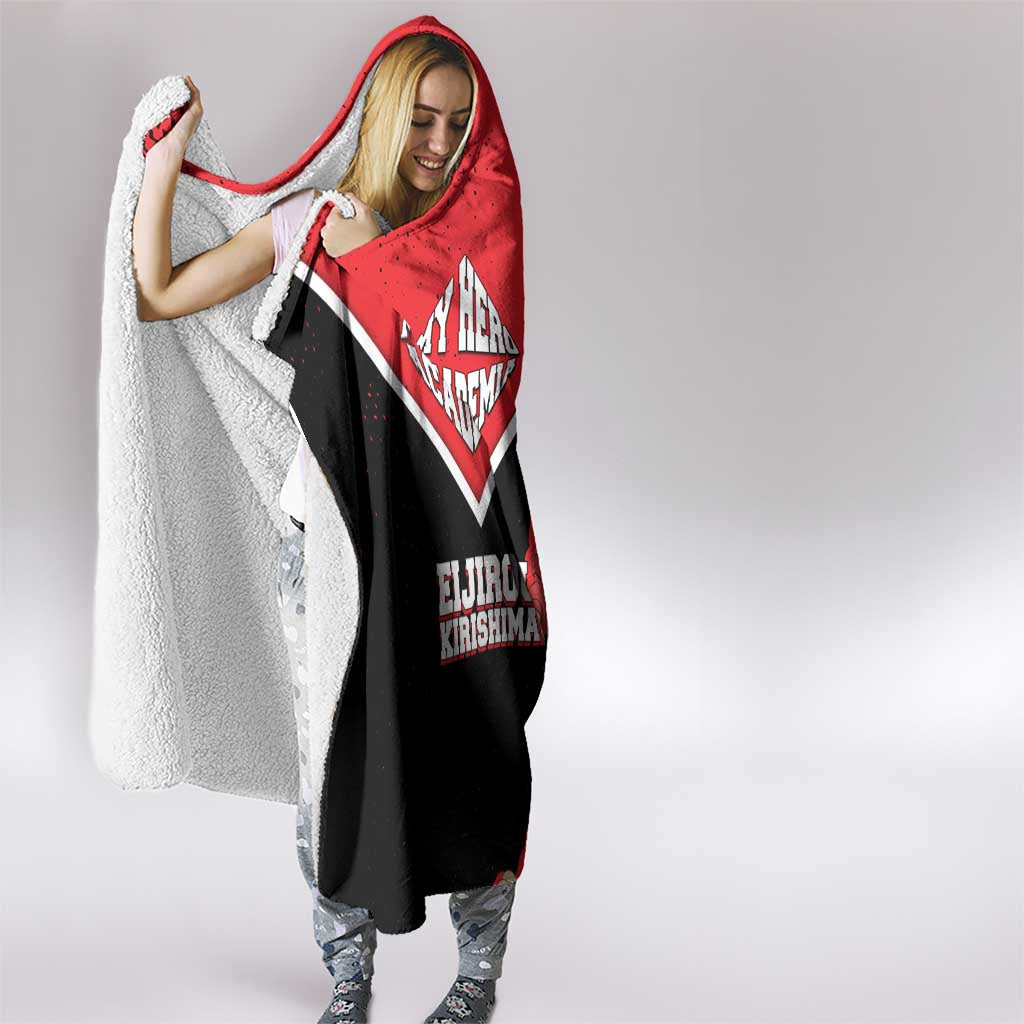 Eijirou Kirishima My Hero Academia Hooded Blanket Bold Comic-Inspired Anime Style