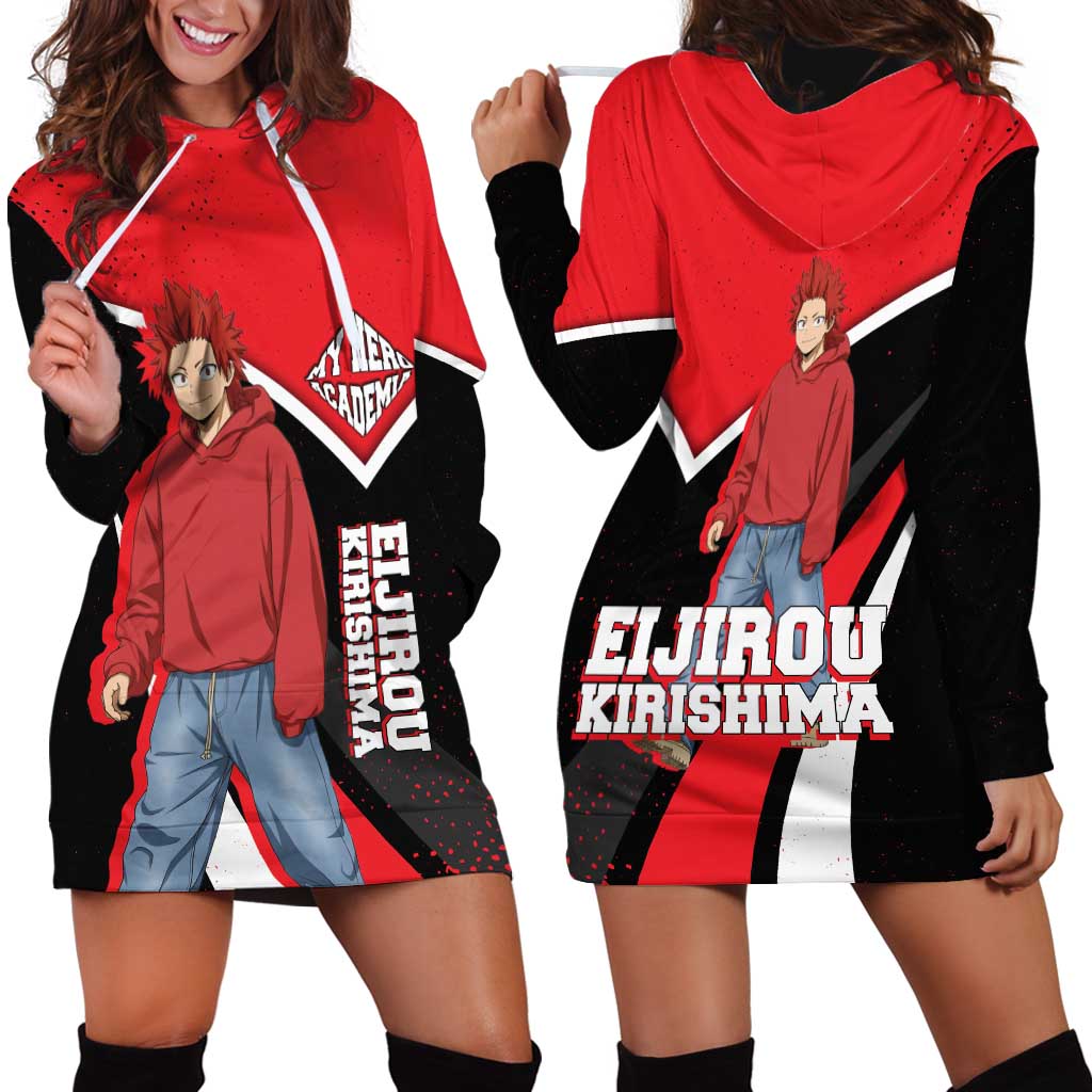 Eijirou Kirishima My Hero Academia Hoodie Dress Bold Comic-Inspired Anime Style