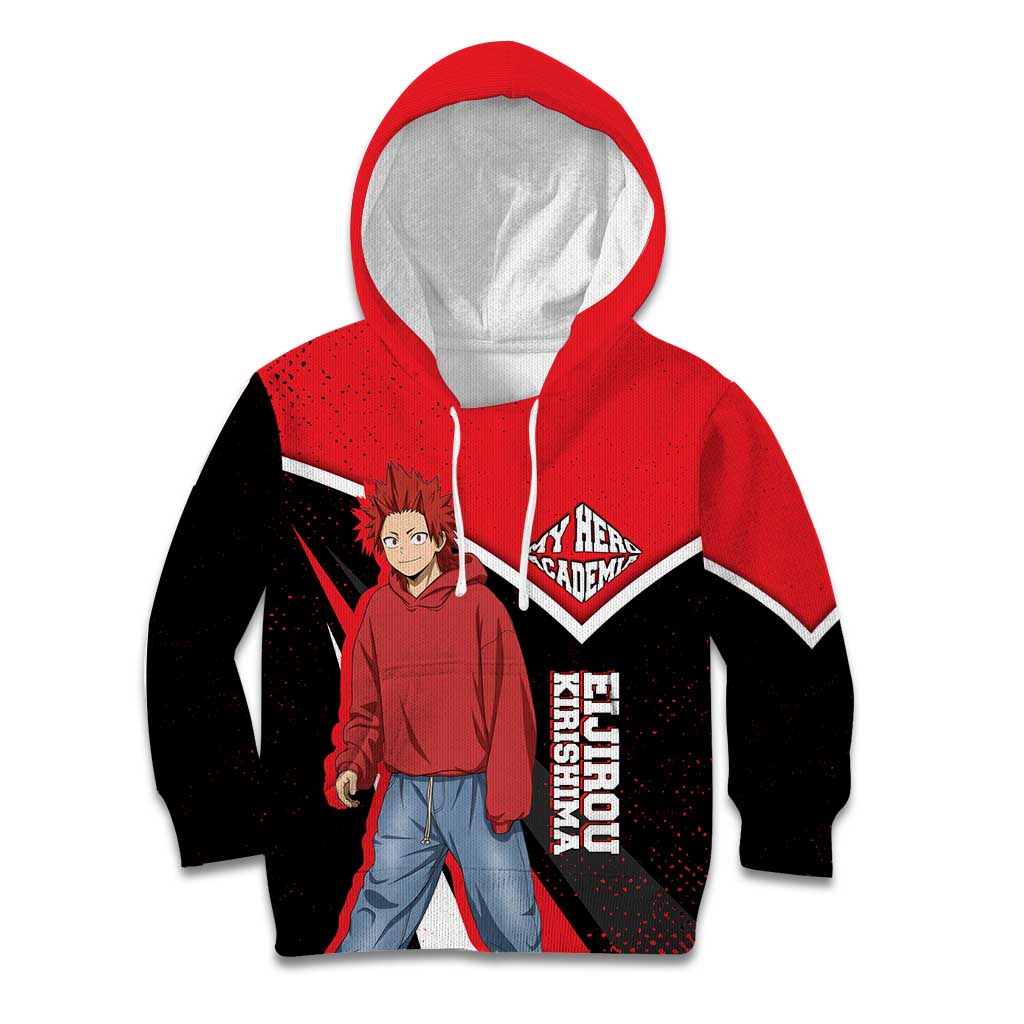 Eijirou Kirishima My Hero Academia Kid Hoodie Bold Comic-Inspired Anime Style