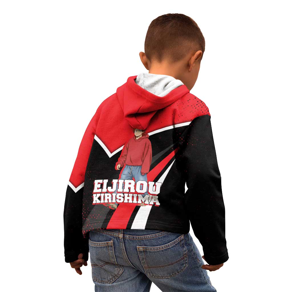 Eijirou Kirishima My Hero Academia Kid Hoodie Bold Comic-Inspired Anime Style