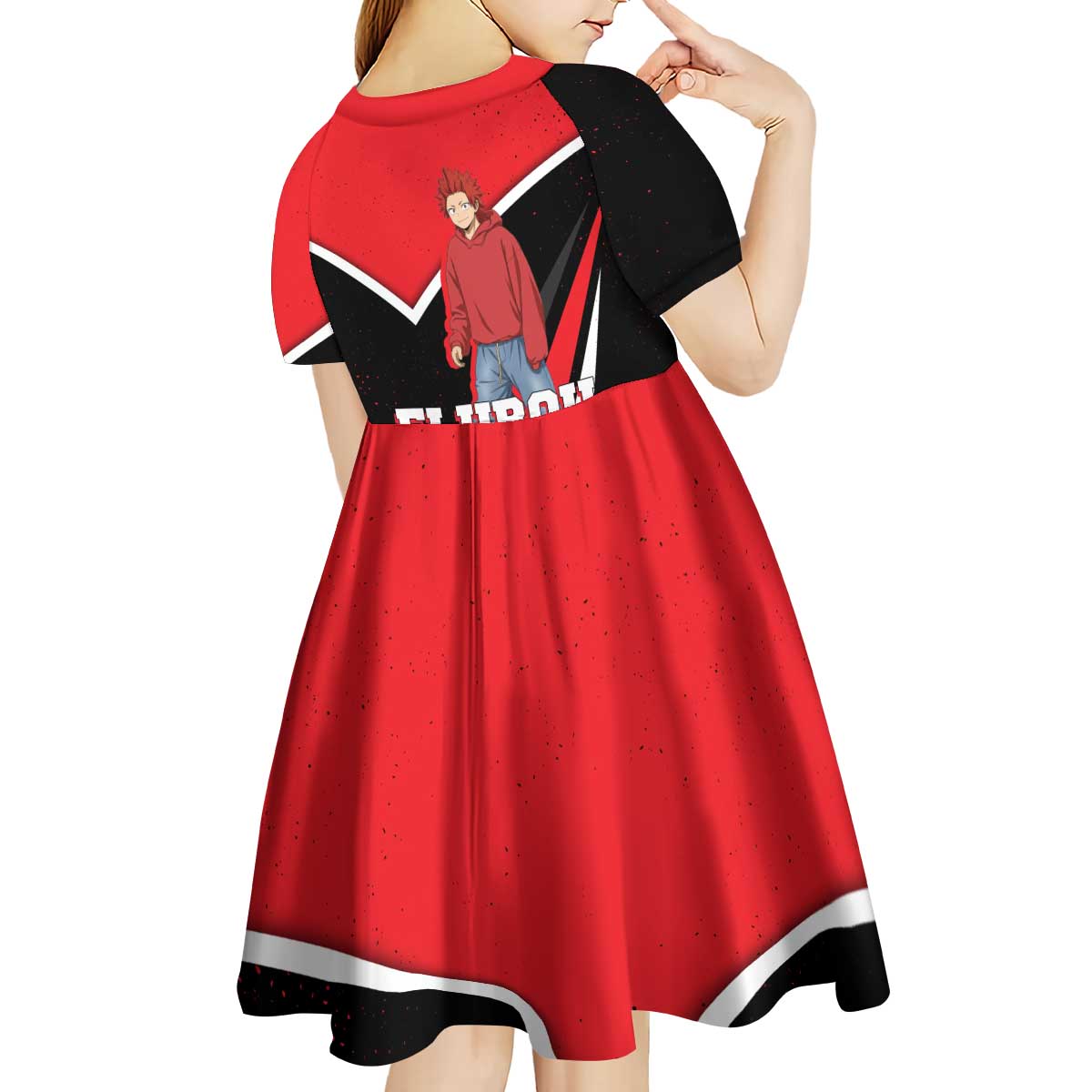 Eijirou Kirishima My Hero Academia Kid Short Sleeve Dress Bold Comic-Inspired Anime Style