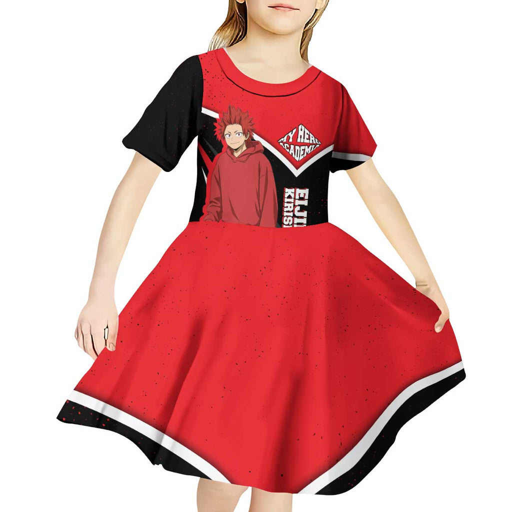Eijirou Kirishima My Hero Academia Kid Short Sleeve Dress Bold Comic-Inspired Anime Style