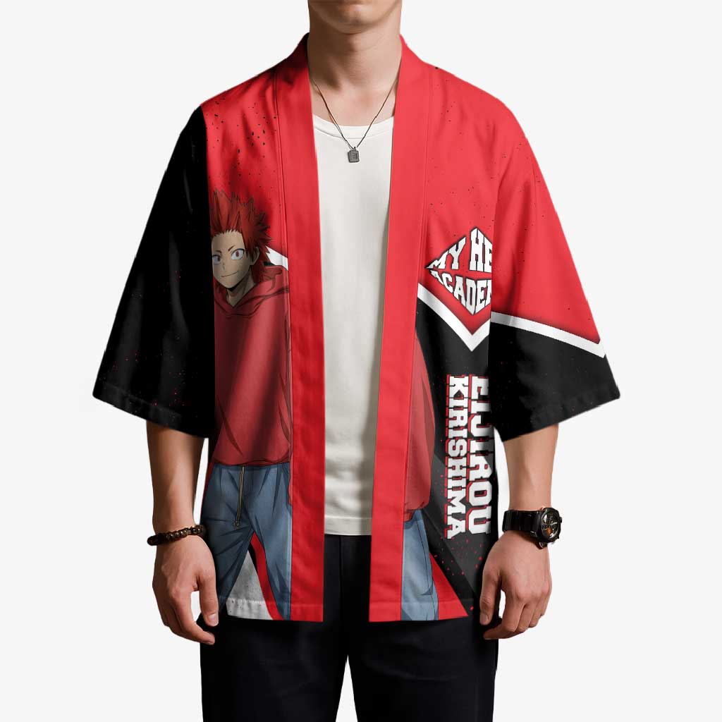 Eijirou Kirishima My Hero Academia Kimono Bold Comic-Inspired Anime Style