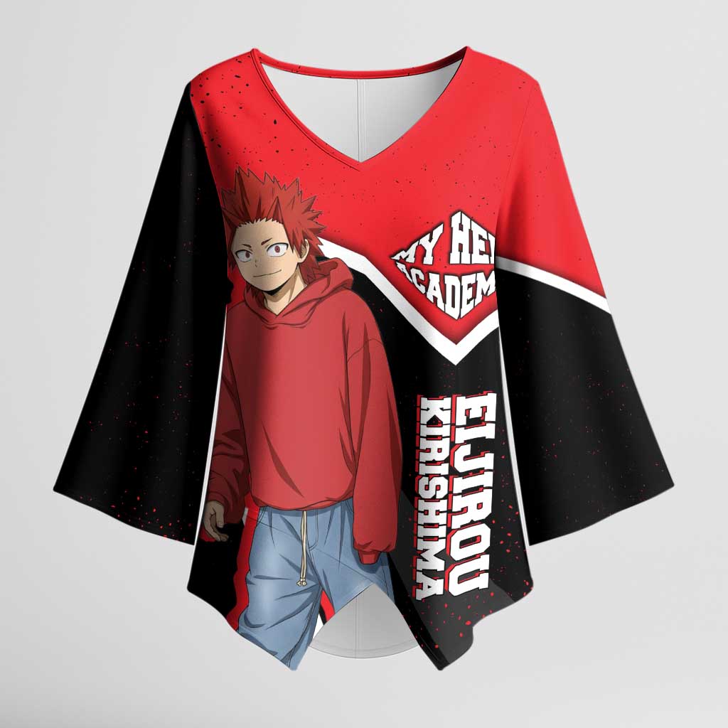 Eijirou Kirishima My Hero Academia Kimono Sleeve Blouse Bold Comic-Inspired Anime Style