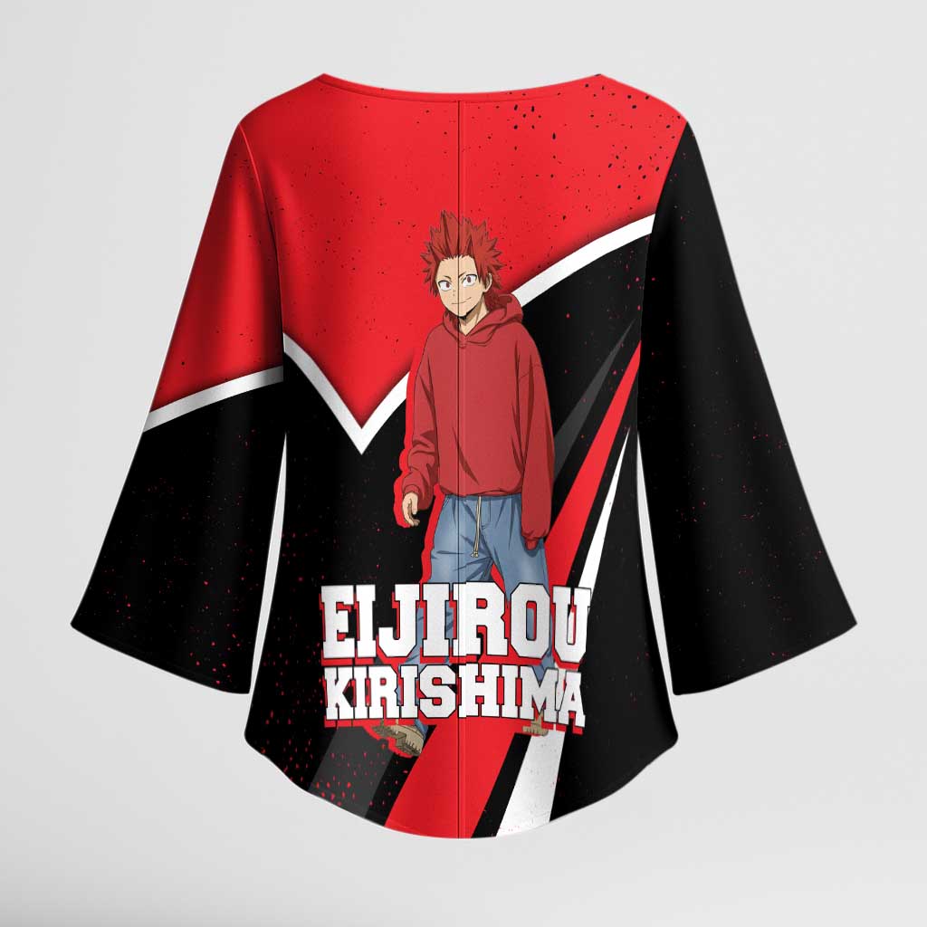 Eijirou Kirishima My Hero Academia Kimono Sleeve Blouse Bold Comic-Inspired Anime Style
