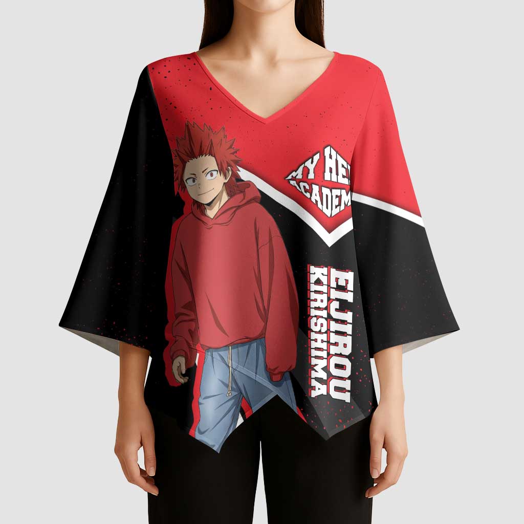 Eijirou Kirishima My Hero Academia Kimono Sleeve Blouse Bold Comic-Inspired Anime Style