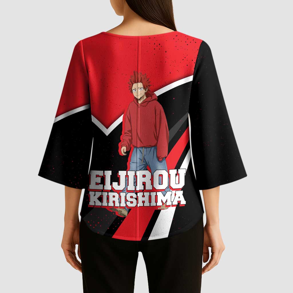 Eijirou Kirishima My Hero Academia Kimono Sleeve Blouse Bold Comic-Inspired Anime Style