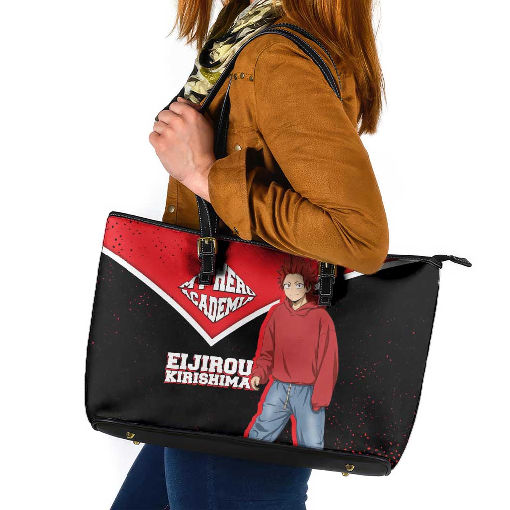 Eijirou Kirishima My Hero Academia Leather Tote Bag Bold Comic-Inspired Anime Style