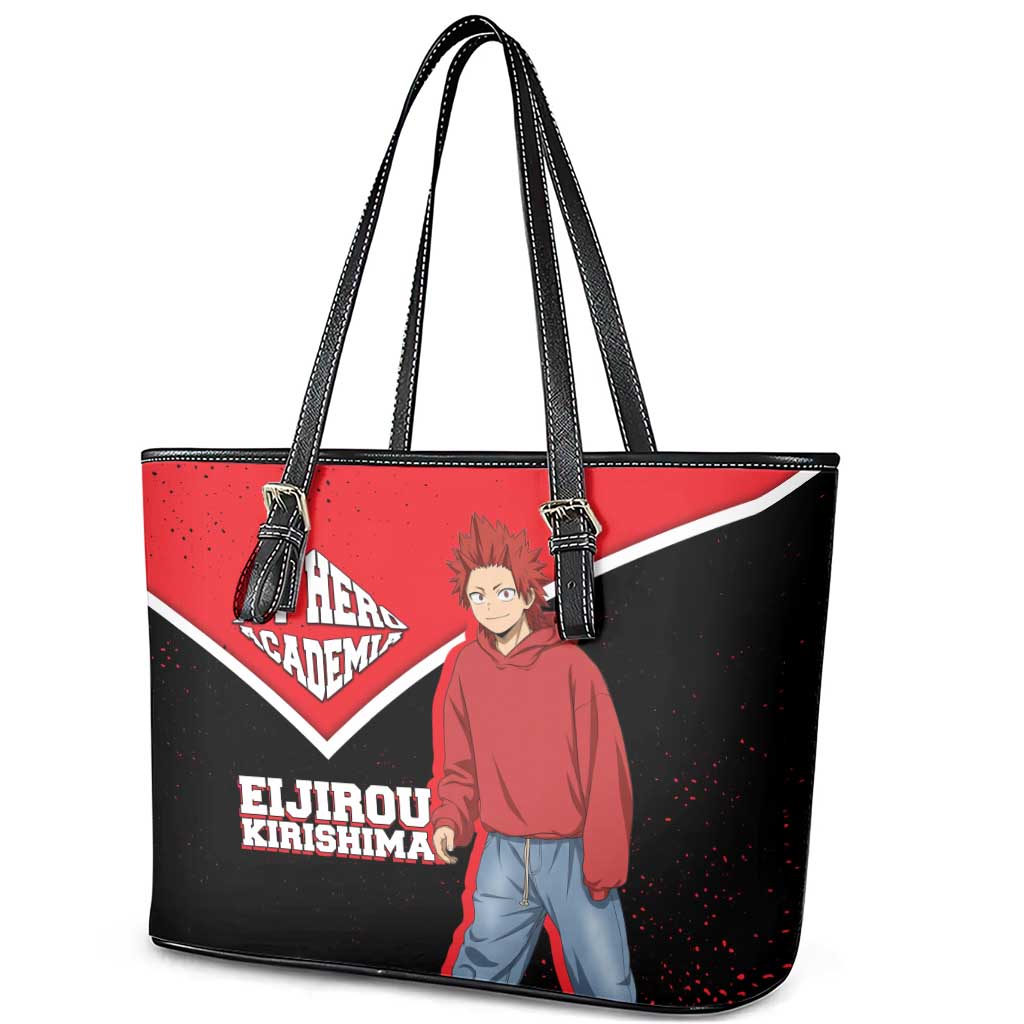 Eijirou Kirishima My Hero Academia Leather Tote Bag Bold Comic-Inspired Anime Style