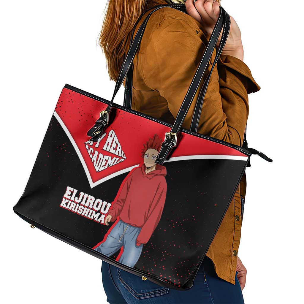Eijirou Kirishima My Hero Academia Leather Tote Bag Bold Comic-Inspired Anime Style