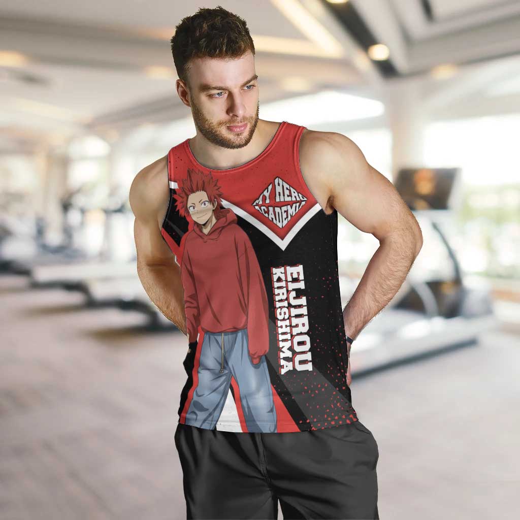 Eijirou Kirishima My Hero Academia Men Tank Top Bold Comic-Inspired Anime Style