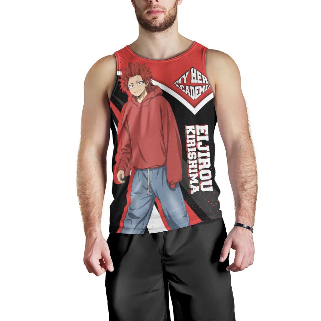 Eijirou Kirishima My Hero Academia Men Tank Top Bold Comic-Inspired Anime Style