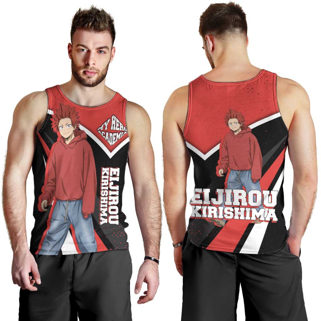 Eijirou Kirishima My Hero Academia Men Tank Top Bold Comic-Inspired Anime Style