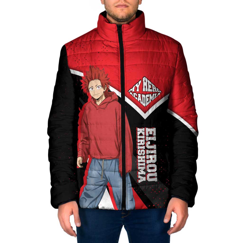 Eijirou Kirishima My Hero Academia Padded Jacket Bold Comic-Inspired Anime Style