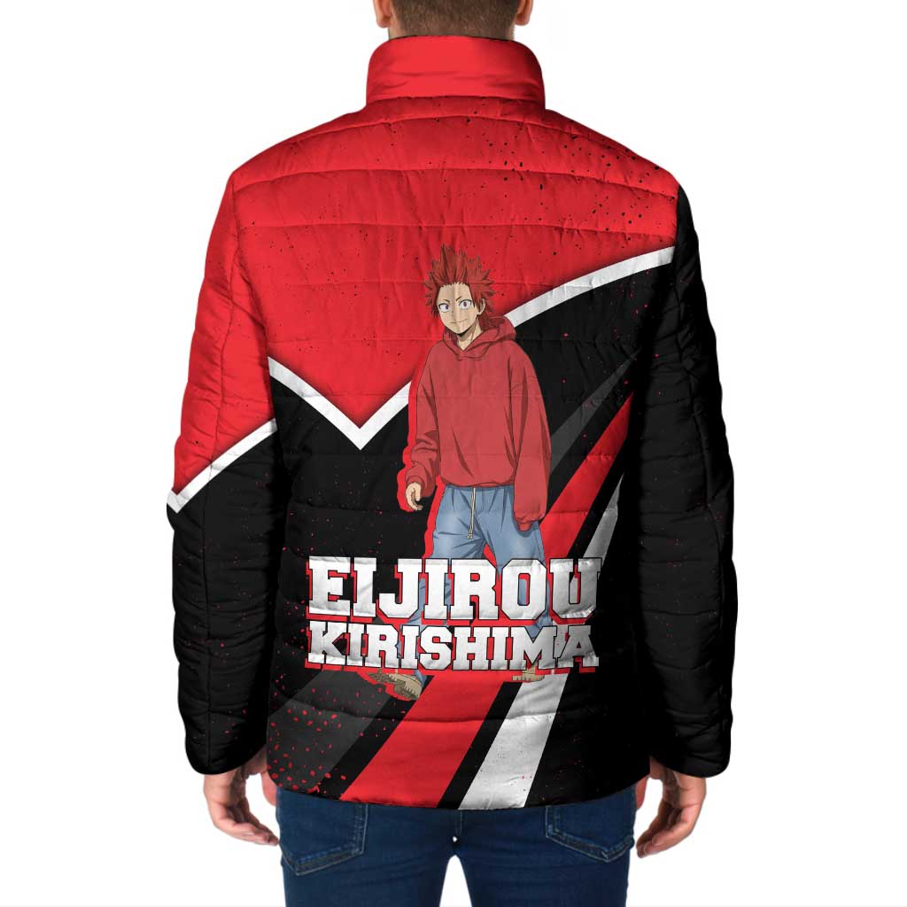 Eijirou Kirishima My Hero Academia Padded Jacket Bold Comic-Inspired Anime Style