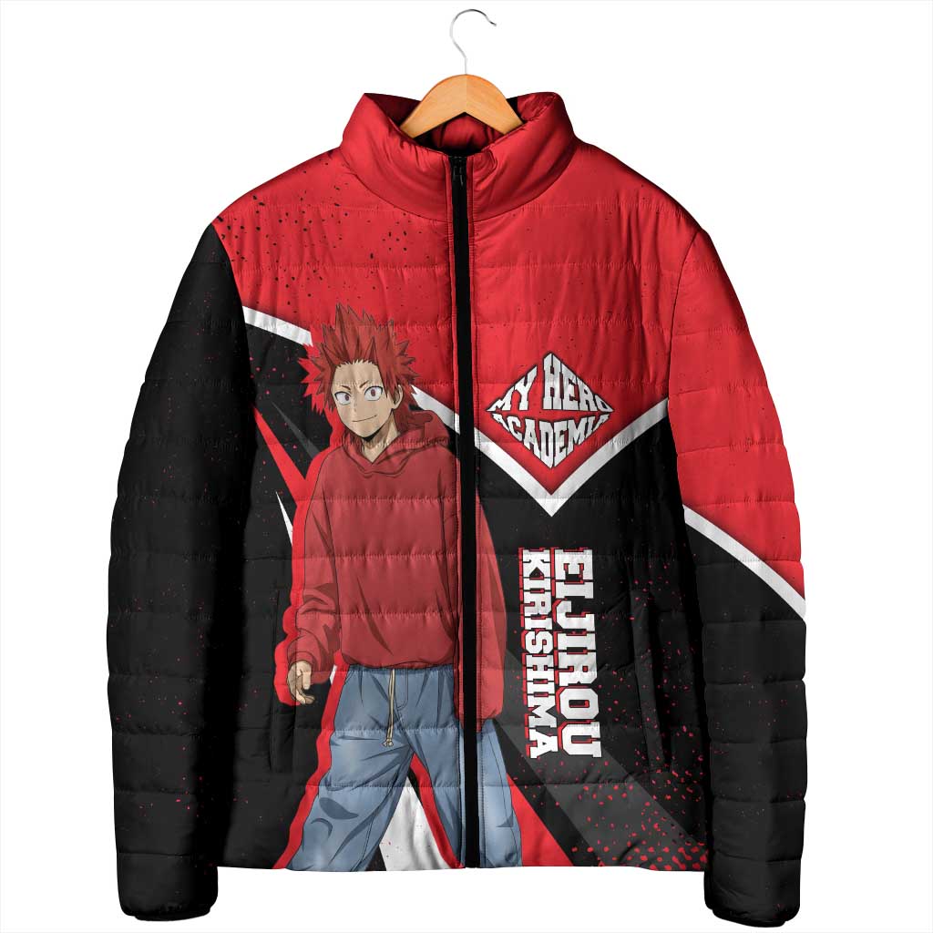 Eijirou Kirishima My Hero Academia Padded Jacket Bold Comic-Inspired Anime Style