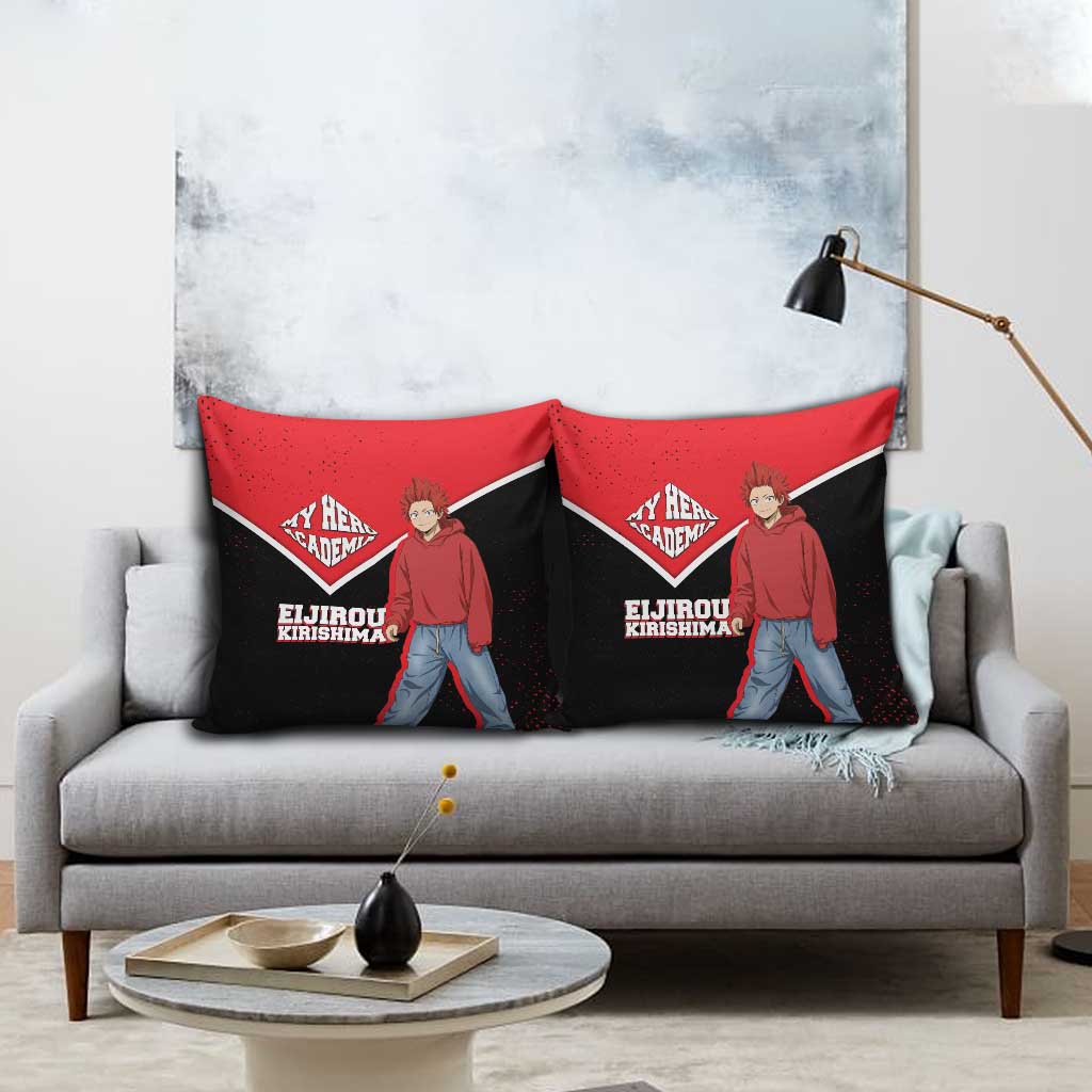 Eijirou Kirishima My Hero Academia Pillow Cover Bold Comic-Inspired Anime Style