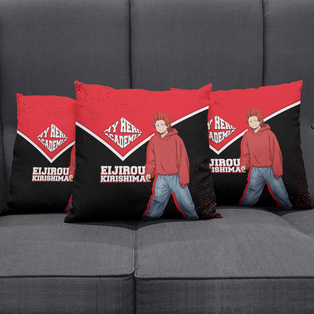 Eijirou Kirishima My Hero Academia Pillow Cover Bold Comic-Inspired Anime Style
