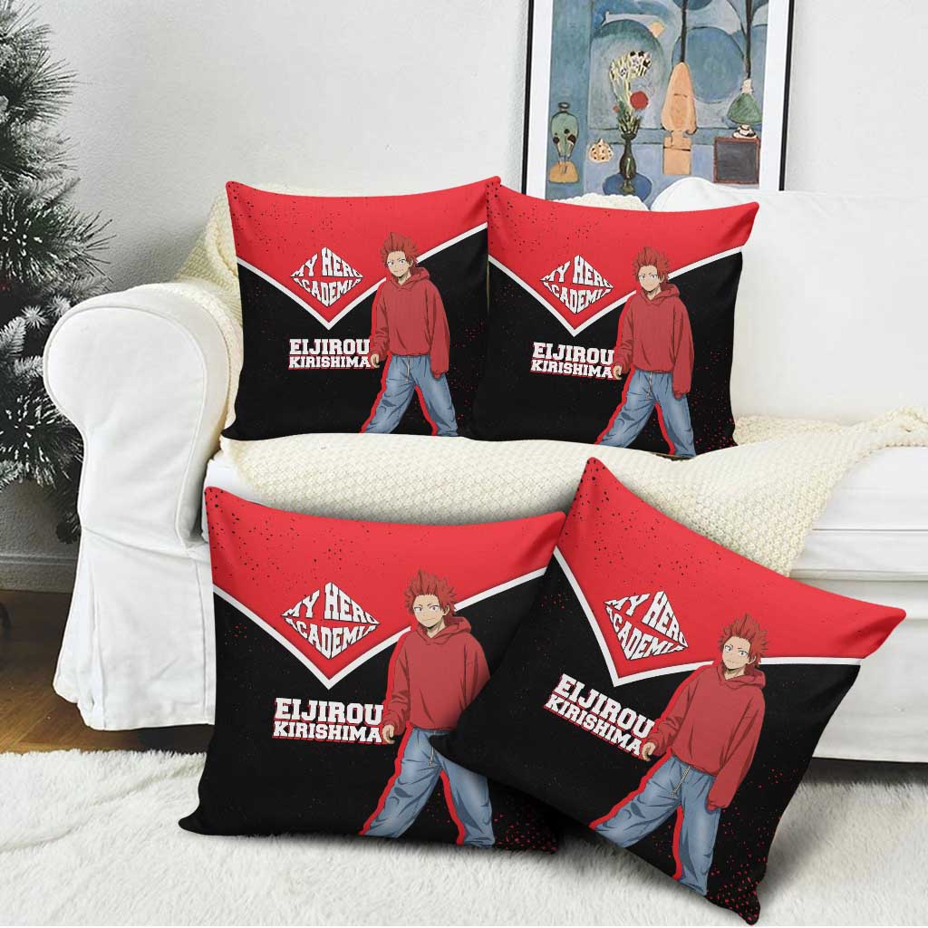 Eijirou Kirishima My Hero Academia Pillow Cover Bold Comic-Inspired Anime Style
