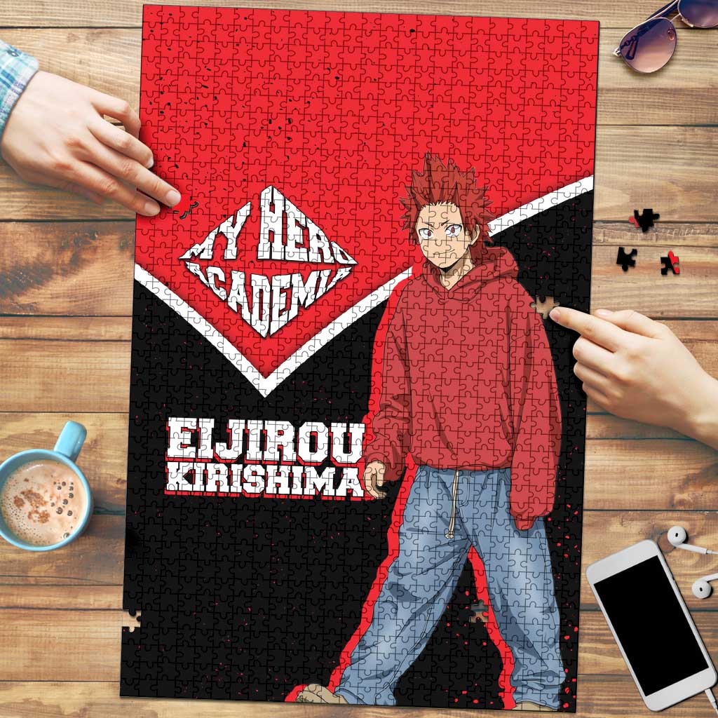 Eijirou Kirishima My Hero Academia Puzzle Bold Comic-Inspired Anime Style