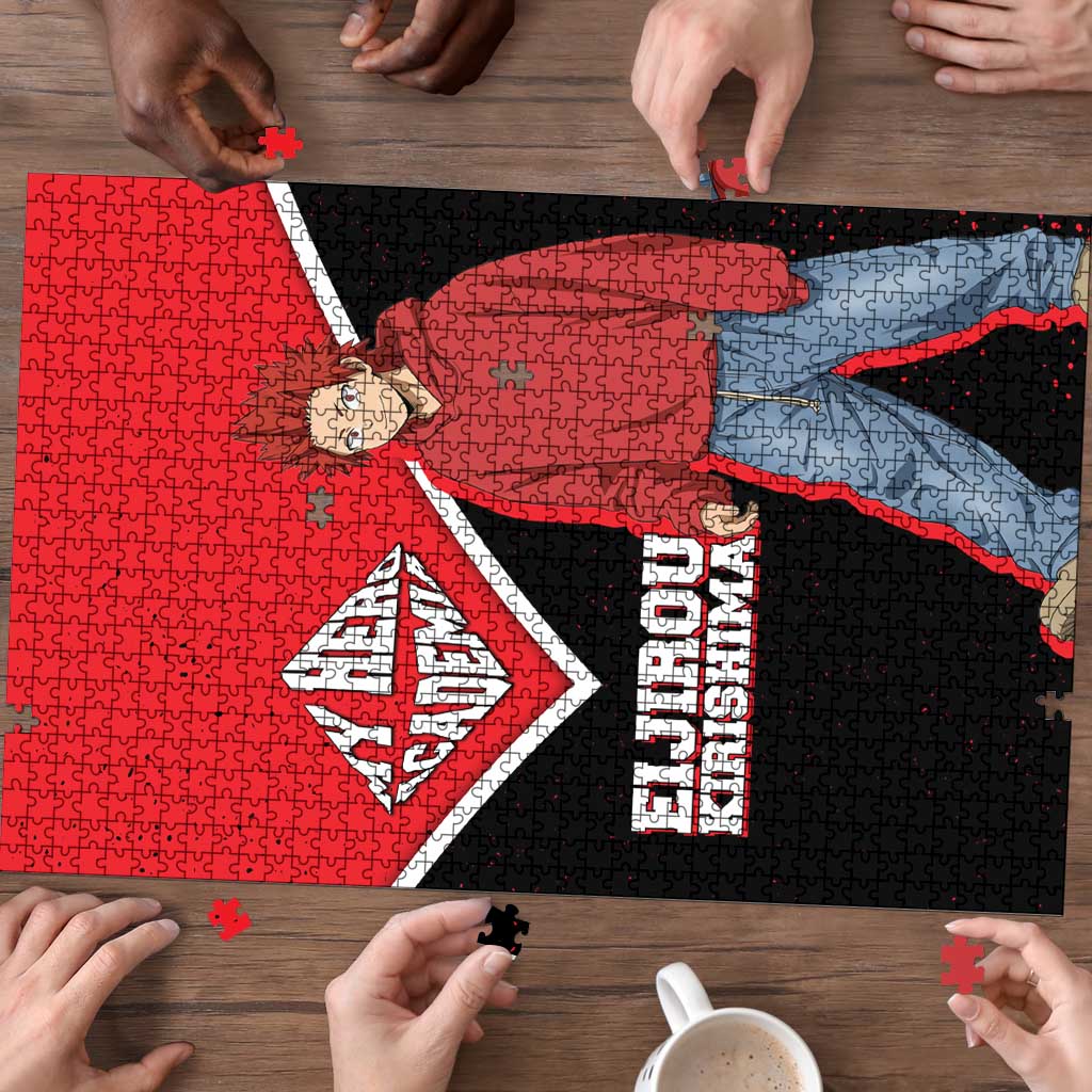 Eijirou Kirishima My Hero Academia Puzzle Bold Comic-Inspired Anime Style