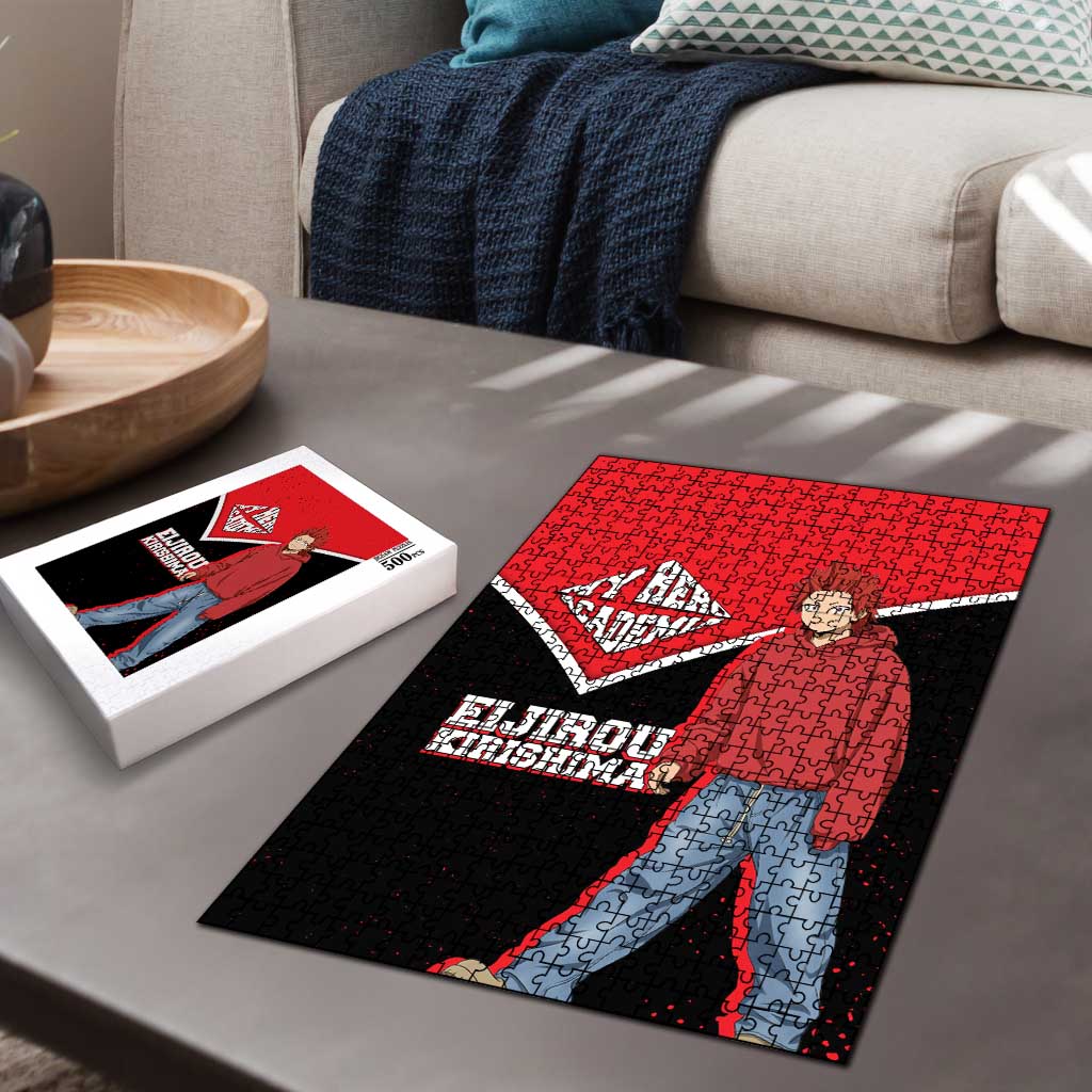 Eijirou Kirishima My Hero Academia Puzzle Bold Comic-Inspired Anime Style
