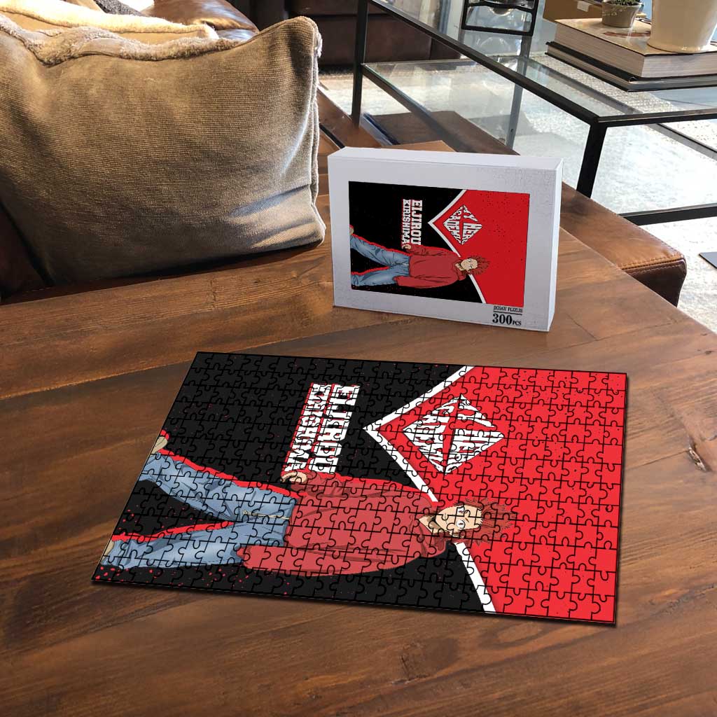 Eijirou Kirishima My Hero Academia Puzzle Bold Comic-Inspired Anime Style
