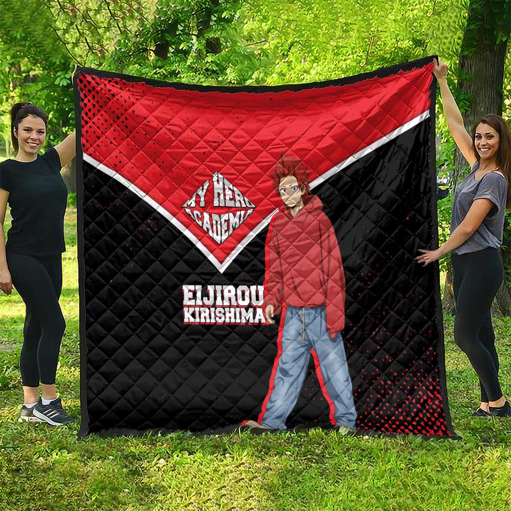 Eijirou Kirishima My Hero Academia Quilt Bold Comic-Inspired Anime Style