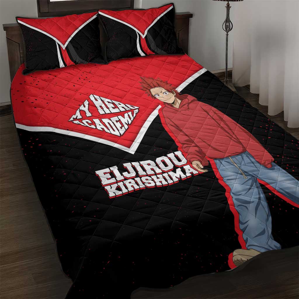 Eijirou Kirishima My Hero Academia Quilt Bed Set Bold Comic-Inspired Anime Style