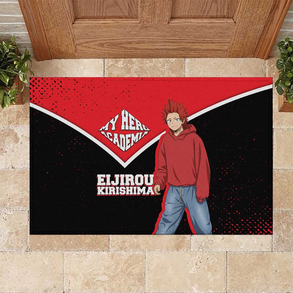 Eijirou Kirishima My Hero Academia Rubber Doormat Bold Comic-Inspired Anime Style
