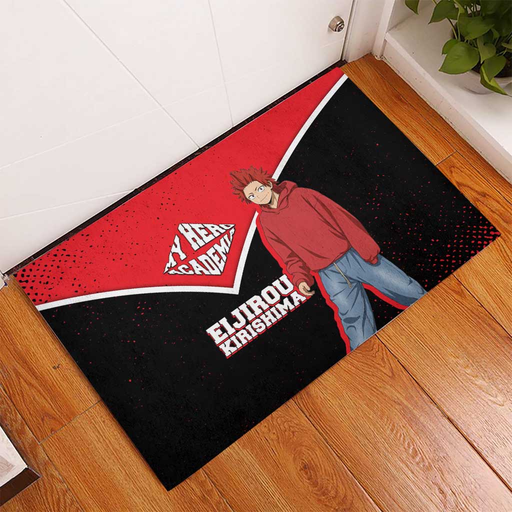 Eijirou Kirishima My Hero Academia Rubber Doormat Bold Comic-Inspired Anime Style