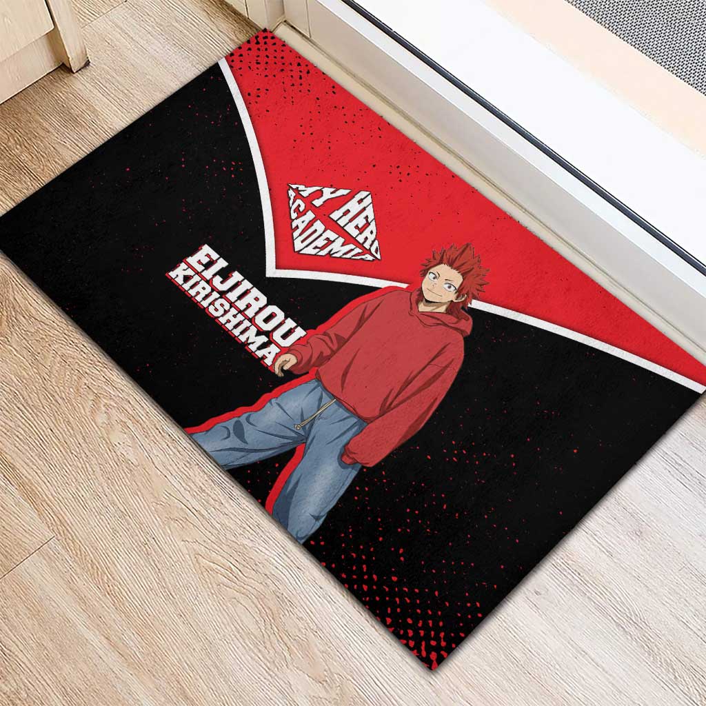 Eijirou Kirishima My Hero Academia Rubber Doormat Bold Comic-Inspired Anime Style