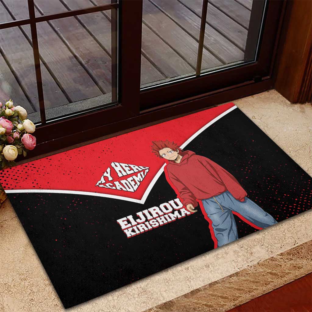 Eijirou Kirishima My Hero Academia Rubber Doormat Bold Comic-Inspired Anime Style