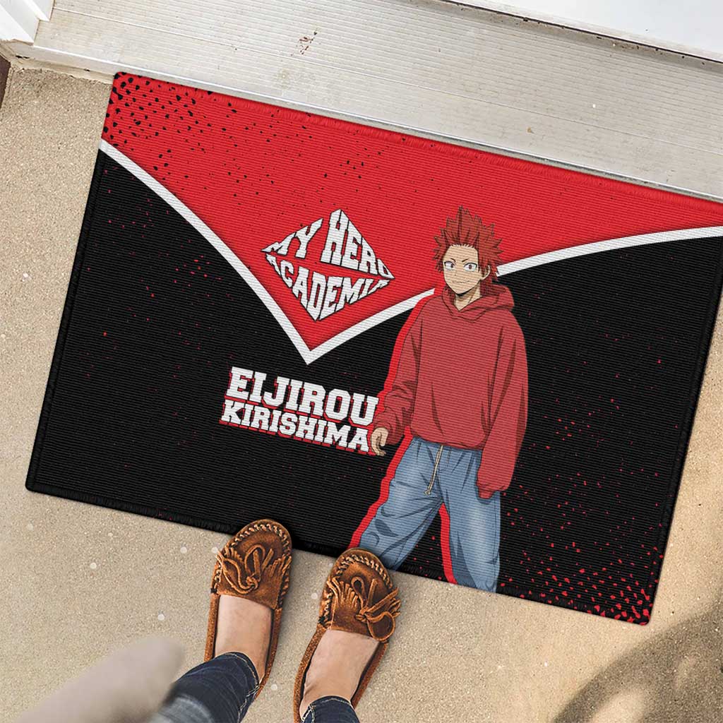 Eijirou Kirishima My Hero Academia Rubber Doormat Bold Comic-Inspired Anime Style
