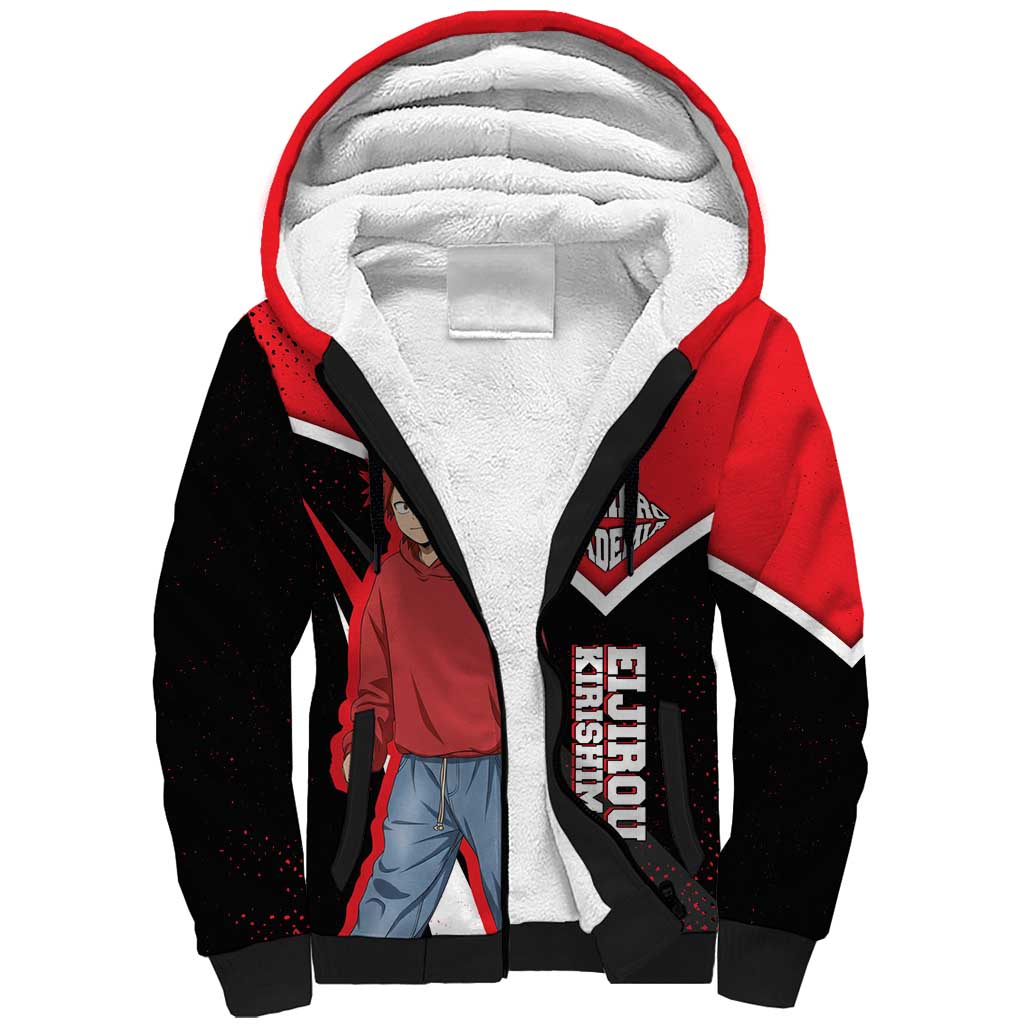 Eijirou Kirishima My Hero Academia Sherpa Hoodie Bold Comic-Inspired Anime Style
