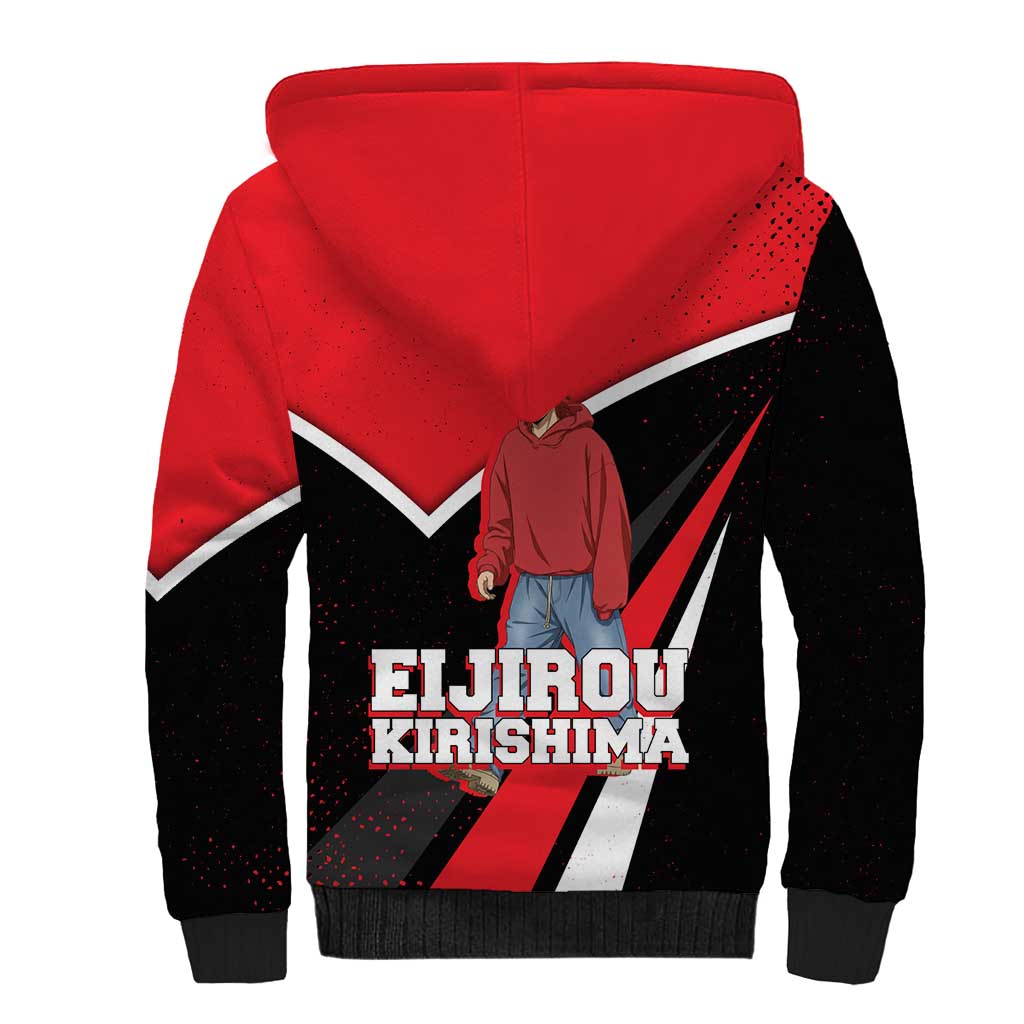 Eijirou Kirishima My Hero Academia Sherpa Hoodie Bold Comic-Inspired Anime Style