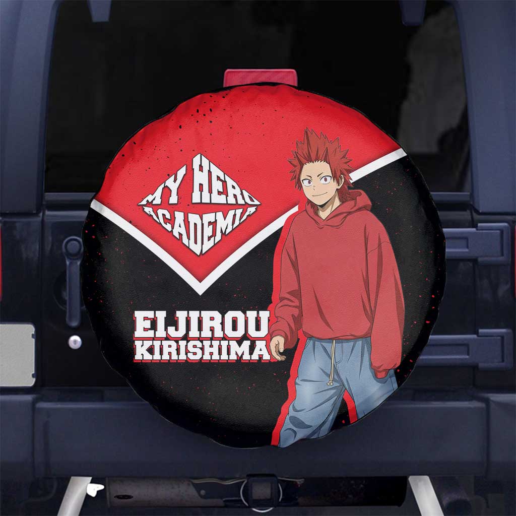 Eijirou Kirishima My Hero Academia Spare Tire Cover Bold Comic-Inspired Anime Style
