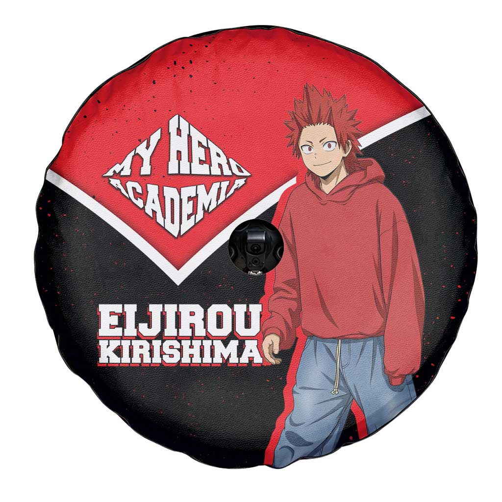 Eijirou Kirishima My Hero Academia Spare Tire Cover Bold Comic-Inspired Anime Style
