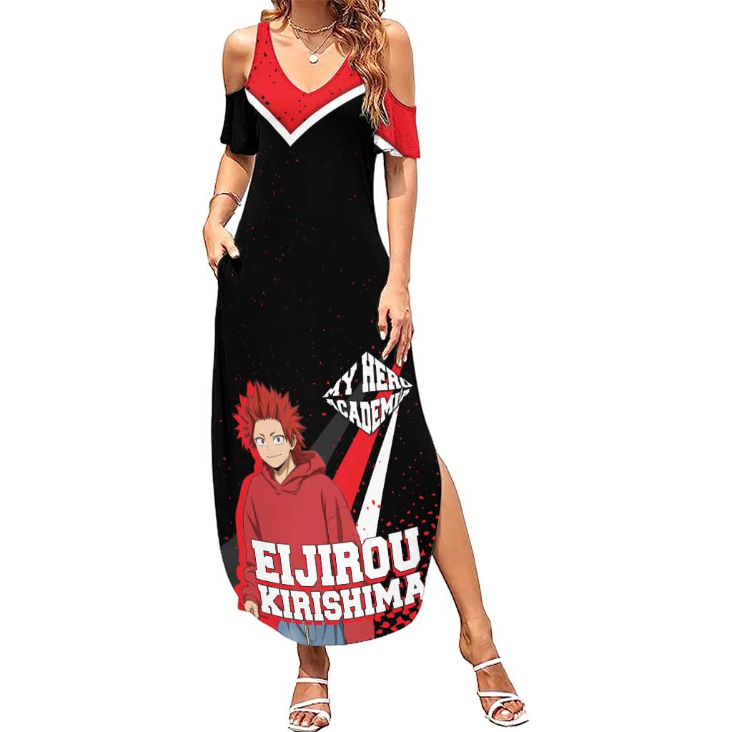 Eijirou Kirishima My Hero Academia Summer Maxi Dress Bold Comic-Inspired Anime Style