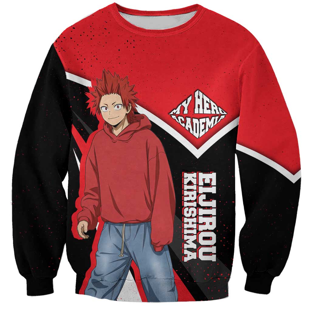 Eijirou Kirishima My Hero Academia Sweatshirt Bold Comic-Inspired Anime Style