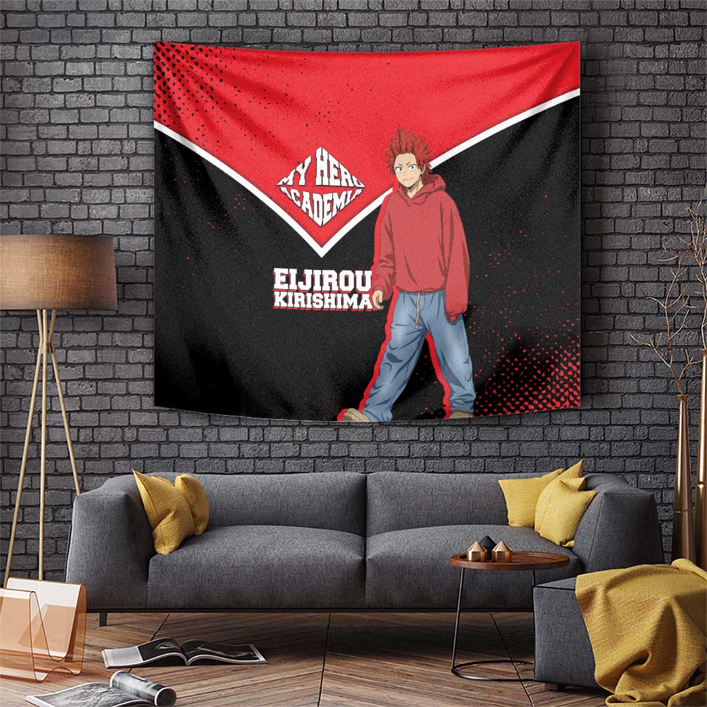 Eijirou Kirishima My Hero Academia Tapestry Bold Comic-Inspired Anime Style