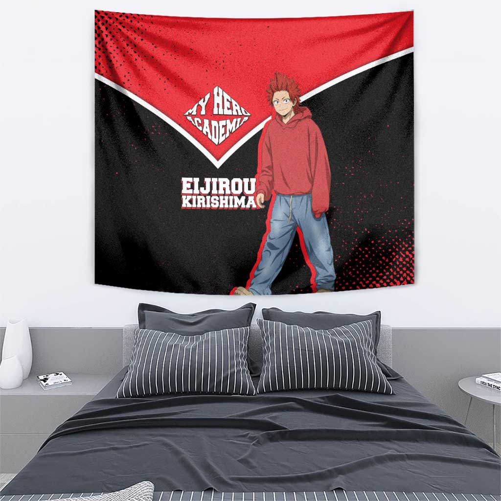 Eijirou Kirishima My Hero Academia Tapestry Bold Comic-Inspired Anime Style