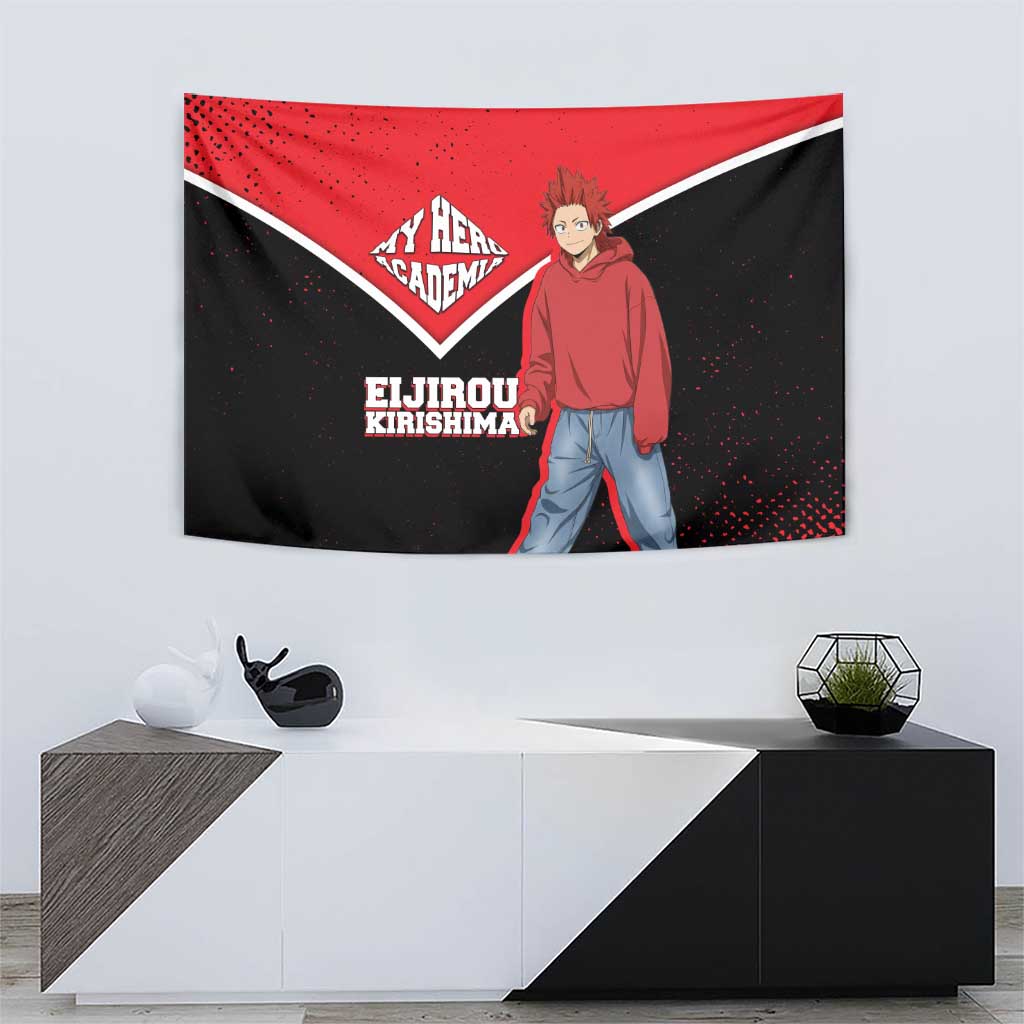 Eijirou Kirishima My Hero Academia Tapestry Bold Comic-Inspired Anime Style