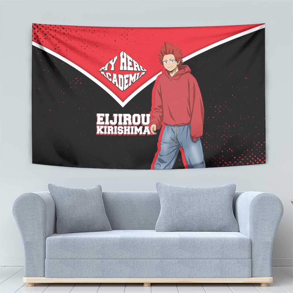 Eijirou Kirishima My Hero Academia Tapestry Bold Comic-Inspired Anime Style
